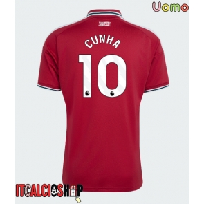 Manchester United Matheus Cunha #10 Prima Maglia 2026-27 Manica Corta
